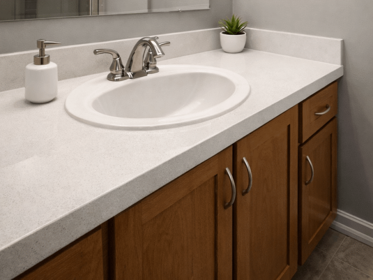 bathroom counter tops after