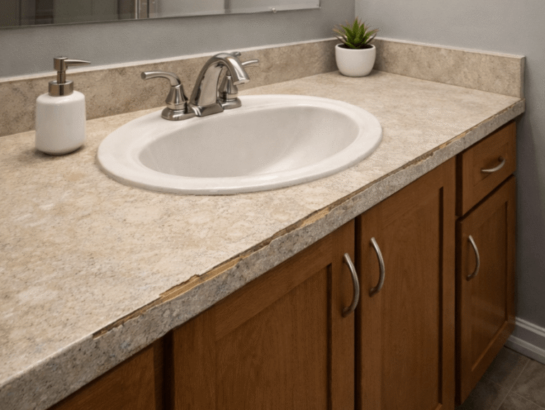 bathroom counter tops before